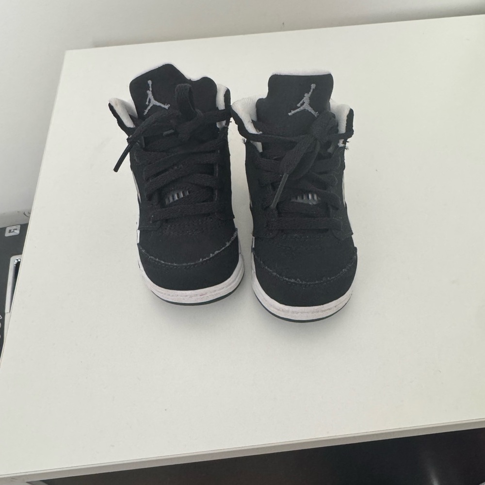 Jordan Kids Black and White Sneakers